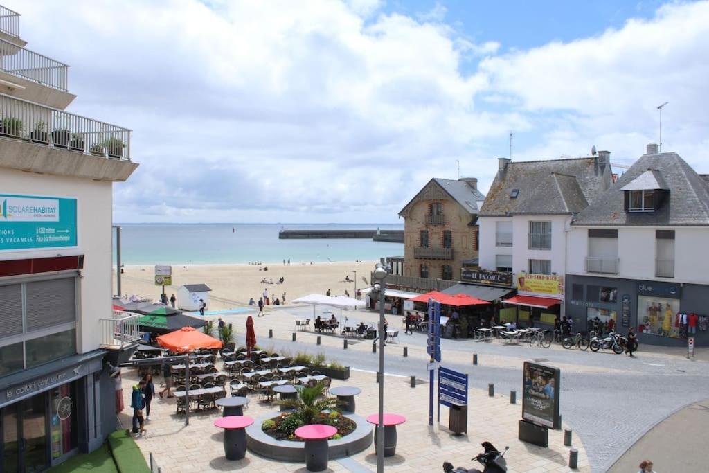 « L'Oceanix » Vue Grande Plage 2Ch Wifi 基伯龙 外观 照片