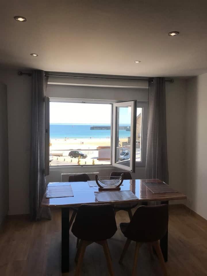 « L'Oceanix » Vue Grande Plage 2Ch Wifi 基伯龙 外观 照片